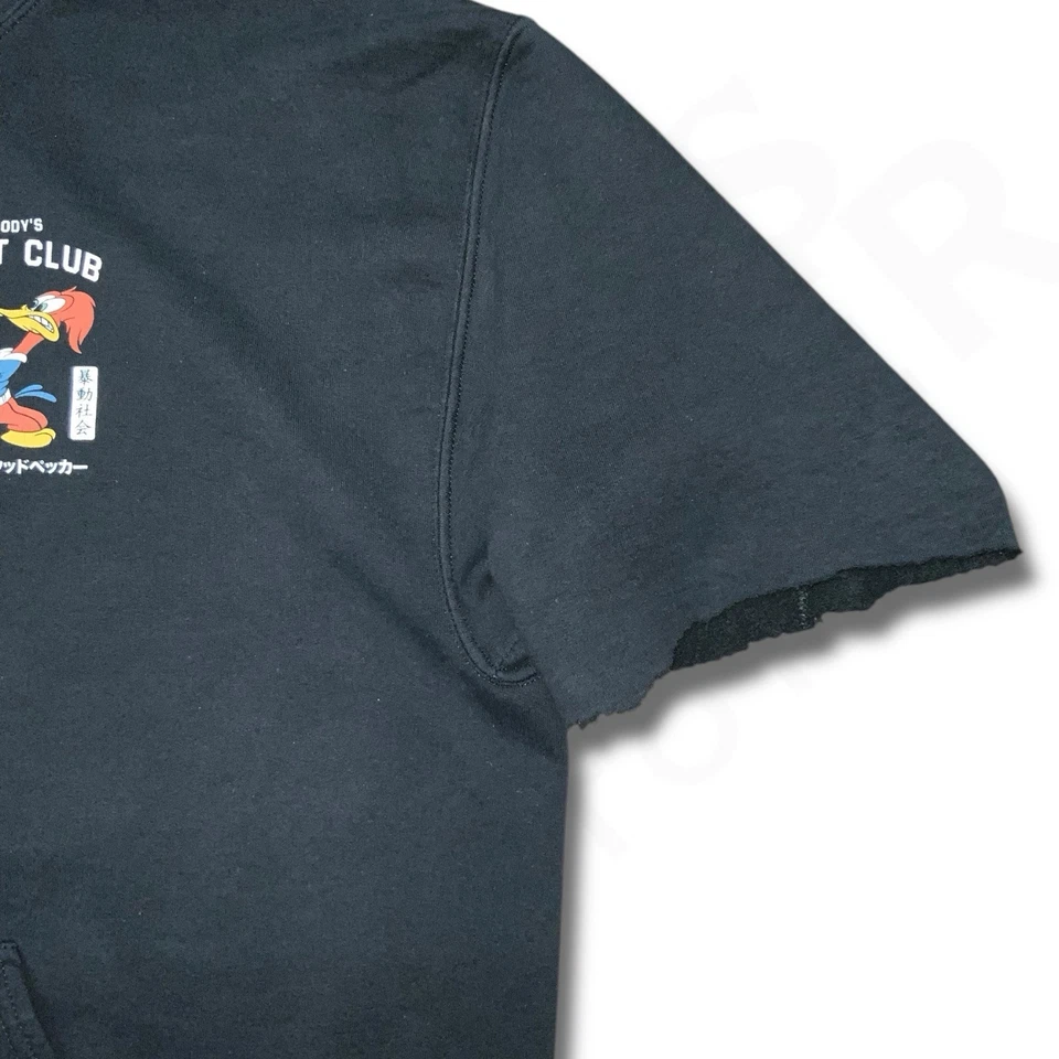 Sudadera con Capucha Riot Society Woody Woodpecker Para Hombre XL Negra Woodys Fight Club Sudadera Foto 4 de 4