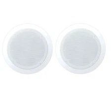 Pair New Pyle PDIC61RD 6.5'' Two-Way In-Ceiling Speaker System