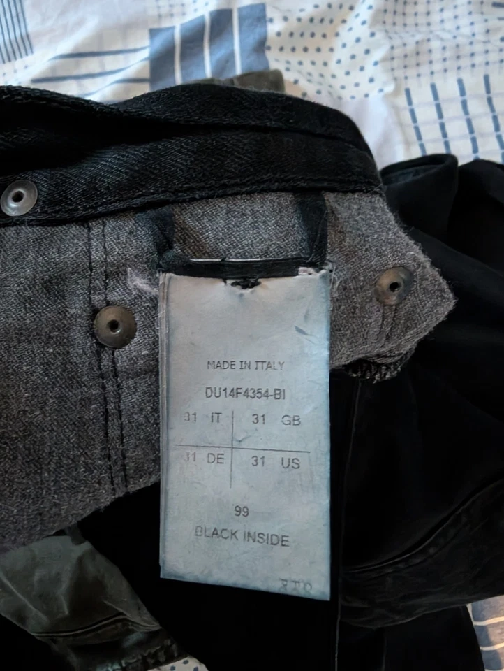 Rick Owens DRKSHDW Black  Torrence Cut Size 31 - Image 3 of 4