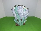 Vintage MCCOY Pottery Blue Hyacinth Flower MCM 8"