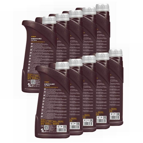 Olio Motore MANNOL 5W-40 Ceramic Ultra 10 X 1 Litro Per Renault Seat VW - Foto 2 di 5