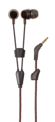 Wraps WRAPSLBRN-V15M Natural Leder Tuscan In-Ear Kopfhörer & Armband in Einem