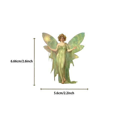 50 Woodland Fairies Flowers & Cherubs Matte Small Waterproof Vinyl Stickers - Picture 5 of 8