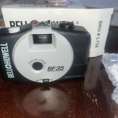 Vintage Bell Howell Camera BF 35mm Compact Design with Wrist Strap Manual  NOS