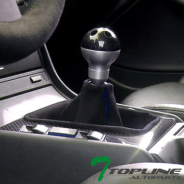 Topline For Jeep MT/AT Shifter Shift Boot Gear Cover - Black Suede w/Blue Stitch - Bild 1 von 2