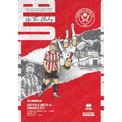 Sheffield United - Swansea City 02.11.2023 Offizielles Programm. NEUWERTIG.