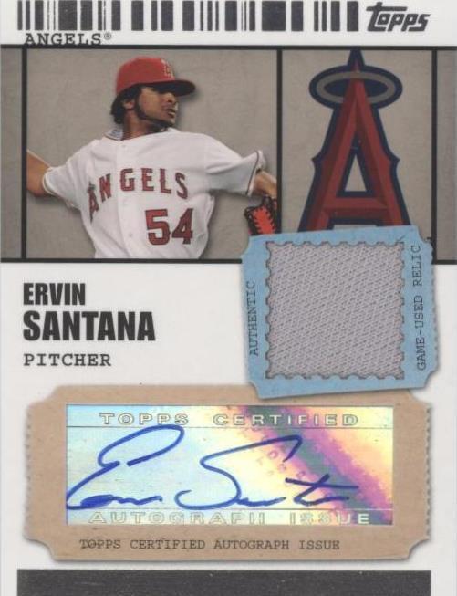 2009 Topps Ticket To Stardom - Ervin Santana #TSAR-ES - 1 of 1