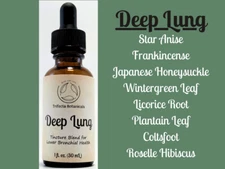 DEEP LUNG Herbal Tincture Blend / Liquid Extract / Organic Apothecary Herbs