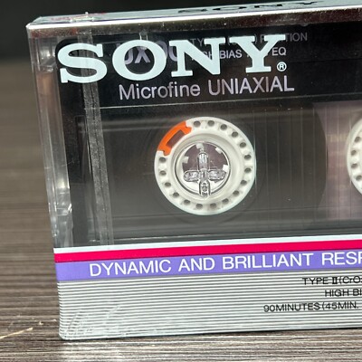 Cassette Vierge Sony UCX 90 – Vintage 1982 – Type II CrO2 – Fabriquée En France – Neuve Sous Blister