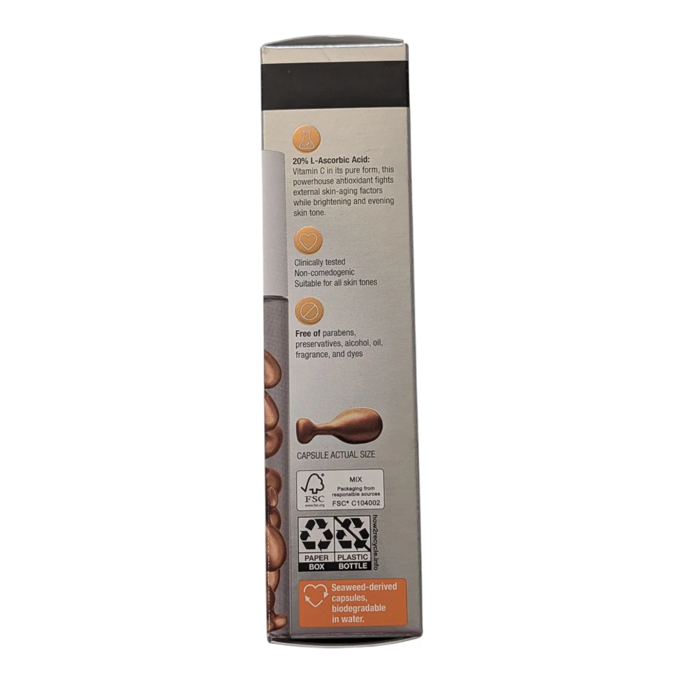 Suero iluminador de tono facial reparación rápida Neutrogena 30 quilates 20 % vitamina C Foto 4 de 4