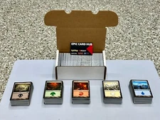 500 Magic The Gathering MTG Basic Land Cards - 100 of Each Color!