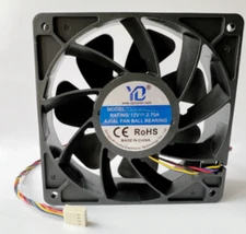 Cooling Fan for Bitmain Antminer S19 L7 L3+ S17 S19j T19 BTC Miner YD12038-6000B