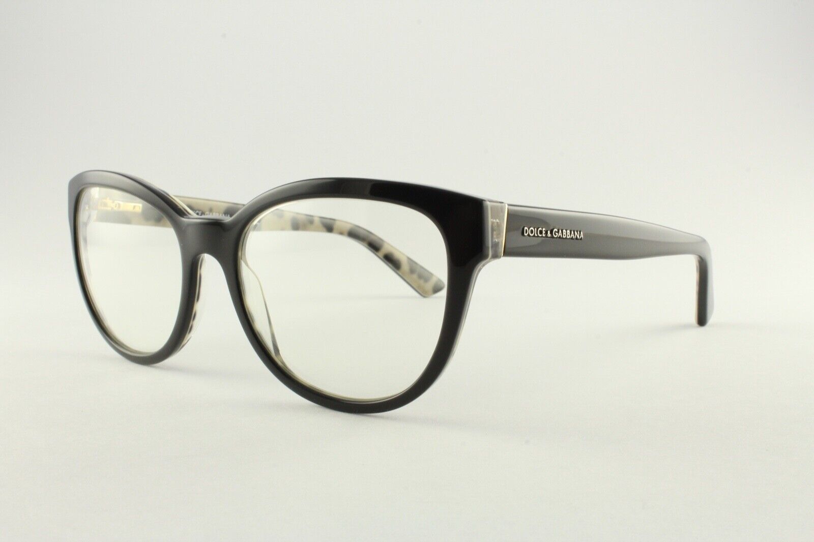Authentic Dolce & Gabbana DG 3209 2857 Black Leopard 53mm Frames Glasses  RX-able