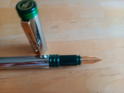 Stylo Plume Waterman Forum Gris/Vert - Neuf De Stock, Plume Dorée, Recharge Fournie