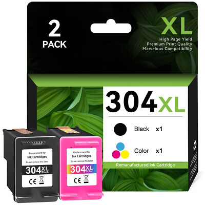 2x Druckerpatronen für HP 304 XL HP ENVY 5000 5010 5030 Deskjet 2634 2633 2620
