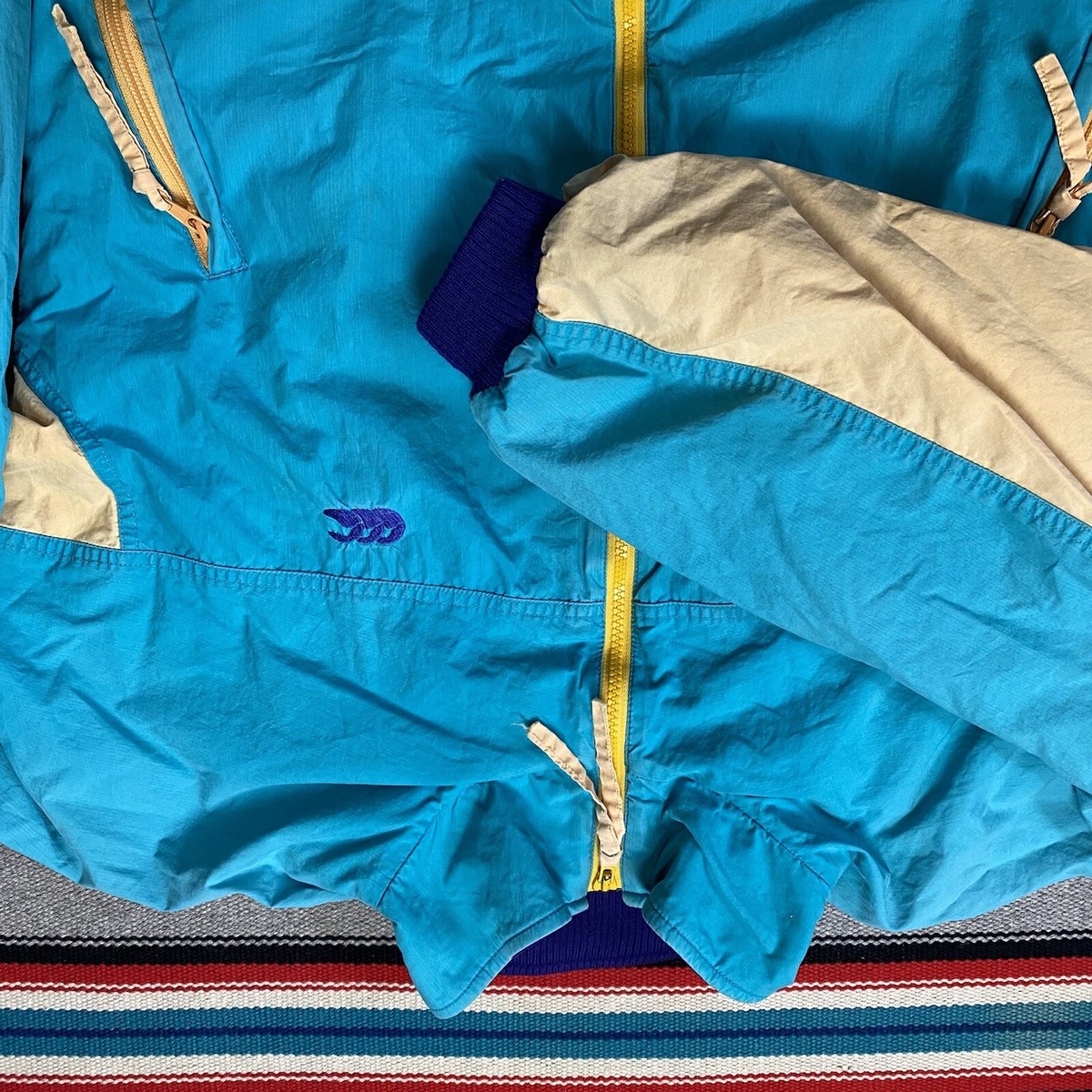 Vintage 80s 90s canterbury Of New Zealand Rugby Zip Up Jacket