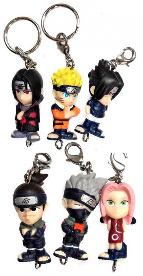 NARUTO ナルト ミニフィギュア キーホルダーセット 2種セット】NARUTO ナルト 疾風伝 フィギュアキーホルダー