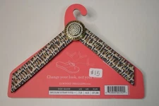 NEW! LINDSAY PHILLIPS "lsak" SwitchFlops Straps Brown Black Gray Rhinestone Sz M