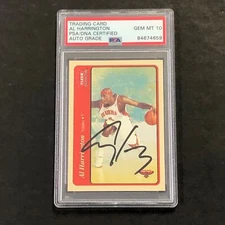 2004-05 Fleer Traditions #175 Al Harrington Signed Card AUTO 10 PSA Slabbed