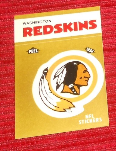 Washington Redskins NFL 1983 Vintage Sticker Card RARE 3x2 Football