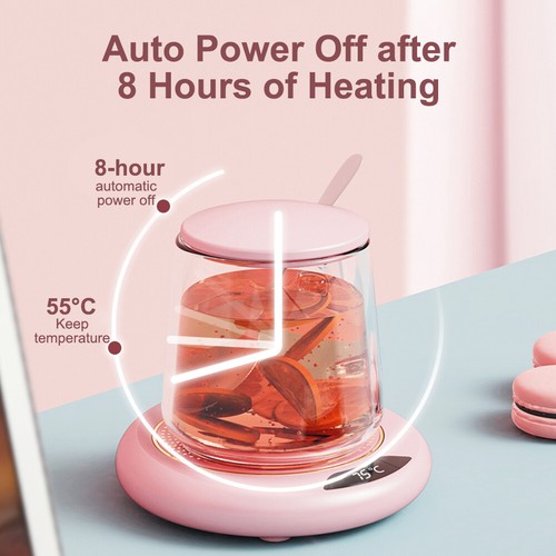 Calentador de tazas de café calentador de tazas eléctrico 3 ajustes 8 horas apagado automático almohadilla calentadora - Imagen 17 de 20