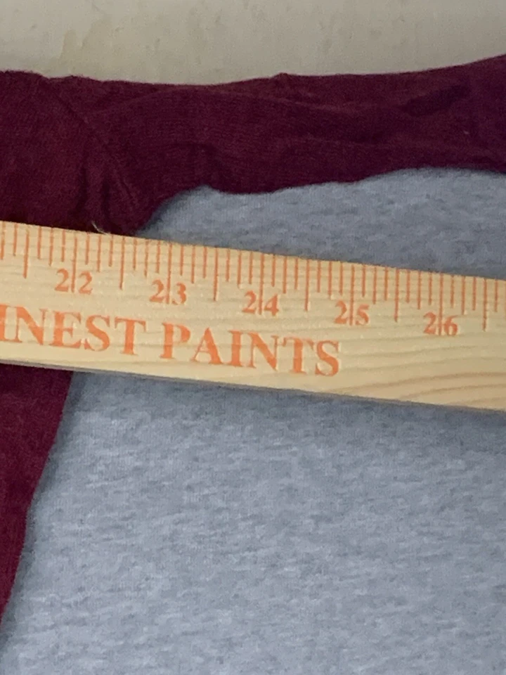 Croft & Barrow Mens Sweater Shirt Long Sleeve Burgundy Gray Plaid Extra Large XL - Image 3 of 4