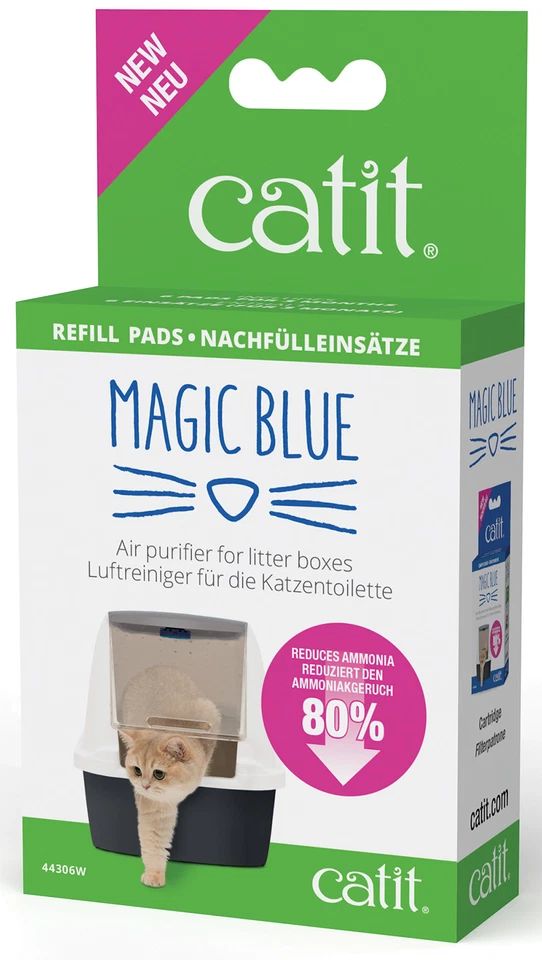 Catit Magic Blue Geruchsbinder - Besonderheiten: 6er-Set Nachfüllpack