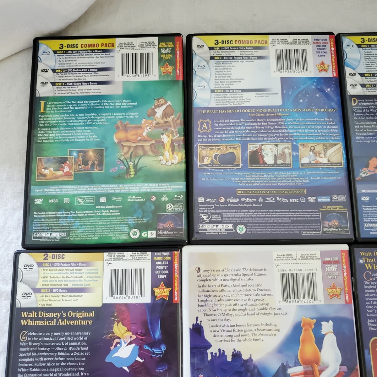 ディズニー　6種　ブルーレイ&DVD Disney Dvd Blue Ray Lot Of 6 Classics | eBay