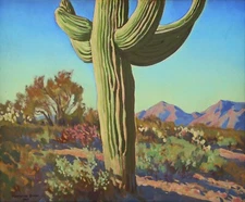 Saharuo, Tucson, Arizona : Maynard Dixon : Archival Quality Art Print 11x17