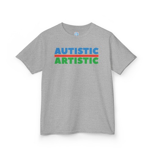 Autistic Artistic Kids 2 Sided Tee Shirt | Autism Awareness - Picture 8 of 25