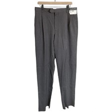 NWT Joseph  Feiss Classic Fit 100 Wool Gray Dress Pants Size 34