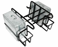 Passt FüR Royal Enfield Classic Seiten GepäCkträGer Set LH RH + Koffer Box S2U
