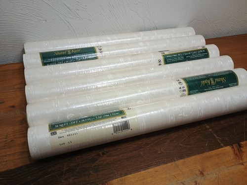 Vintage Shand Kydd Wallpaper NEW Sealed Embossed Floral Cream White - Picture 3 of 15