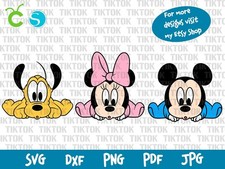 Babies mickey mouse Svg, minnie svg, design for sublimation, Design for cricut