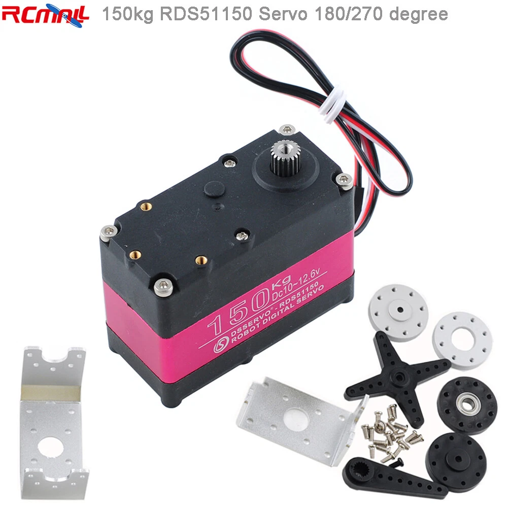 RDS51150 Digital RC Servo Motor 150kg + Bracket Holder for Smart Car Robot