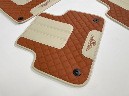 Bentley Bentayga Floor Mats, Trunk mat, Pillows 2016-2022 Saddle/Linen - Bild 4 von 5