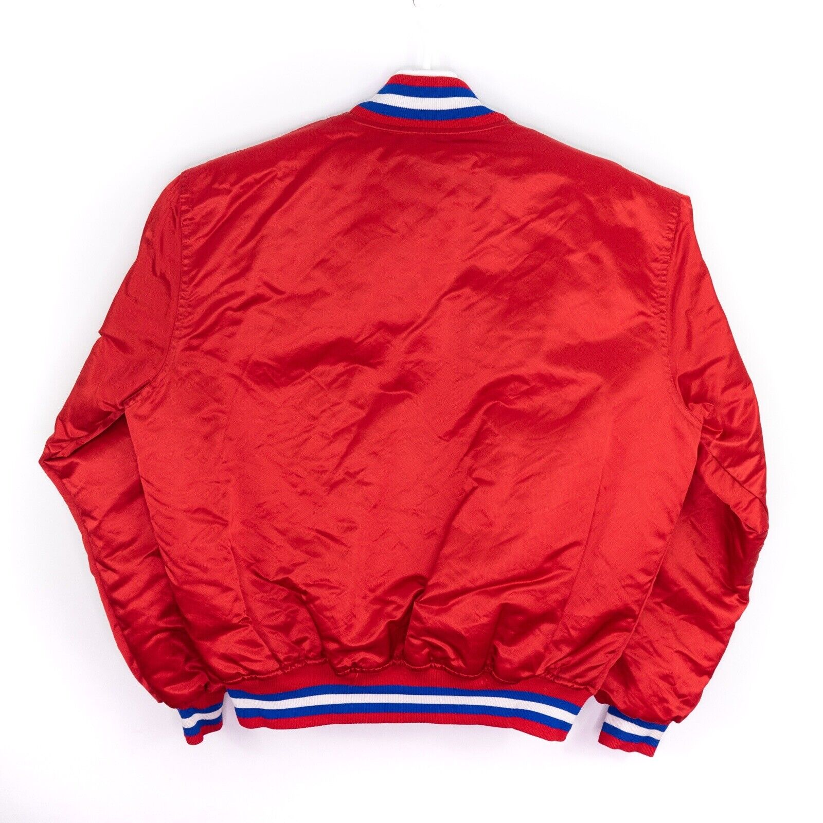 Vintage Washington Bullets NBA Satin Starter Bomber Jacket 80s 90s Red ...