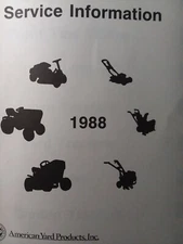 AYP American Yard Products Roper 1988 Lawn Garden Tractor Dealer Service Manual