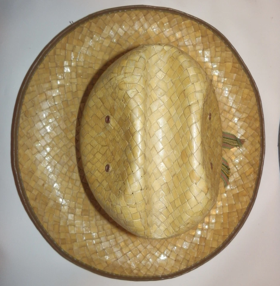 Vintage Portis Straw Cowboy Hat Small w/ Original Box Western Style 6 3/4-7 - Image 4 of 4