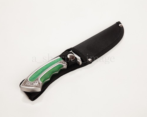 10" Elk Ridge 'Jade' Gentleman's Skinner Fixed Blade Full Tang Bowie Knife - Picture 7 of 9