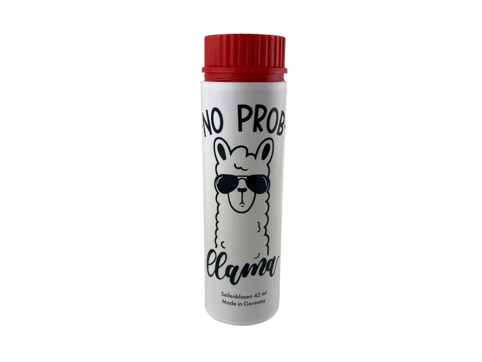 NO PROB- llama Seifenblasen PUSTEFIX ® 42ml Lama 🦙 Made in Germany Rot ab 3 J.