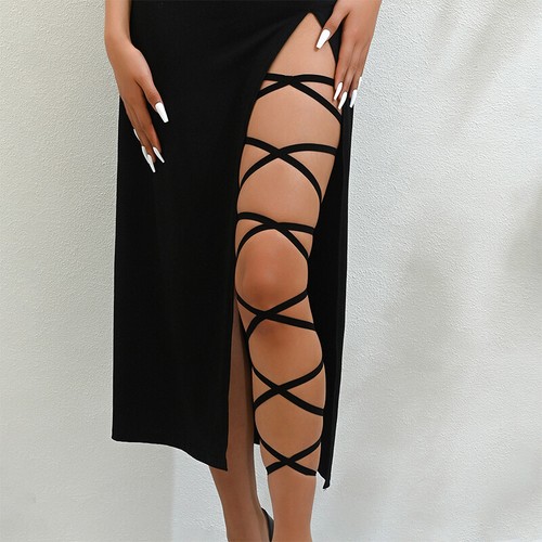 2Pcs Womens Harness Legs Strap Sexy Leg Loop Elastic Body Harness Clubwears - Picture 13 of 19