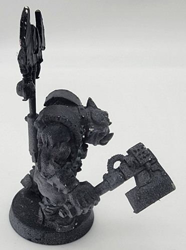 Warhammer 40k Ork Nob W/ Big Shoots And Choppa Metal Pewter OOP - Picture 5 of 10