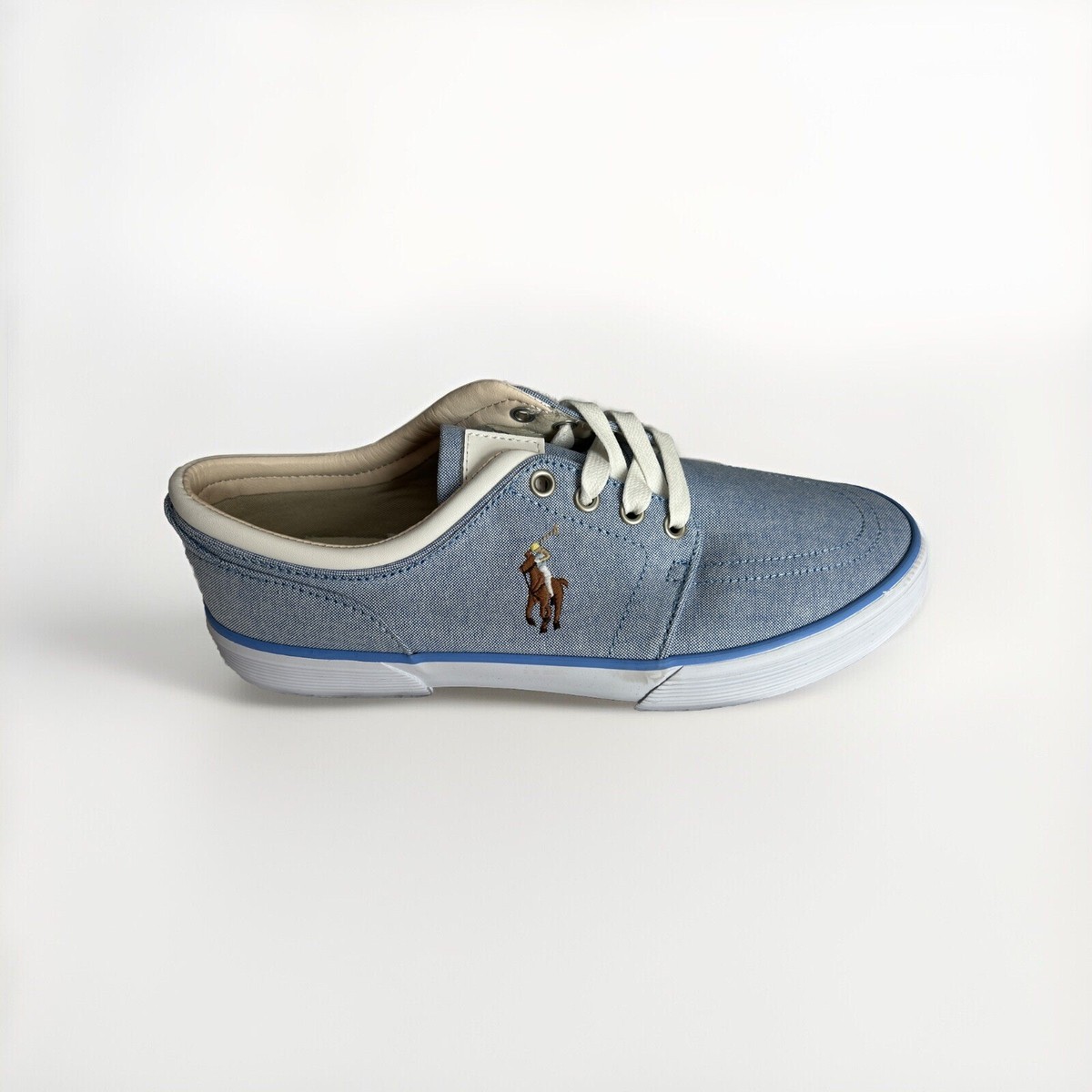 Polo Ralph Lauren Men's Size 9 Faxon Low Canvas Shoes light