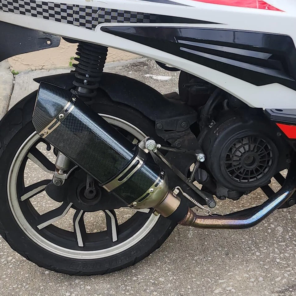 38mm-51mm Motorcycle Exhaust Muffler Pipe with DB Killer Silencer Dirt Bike ATV - Изображение 2 из 4