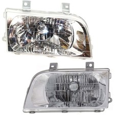 Headlight Set For 98-2002 Kia Sportage Left and Right With Bulb 2Pc