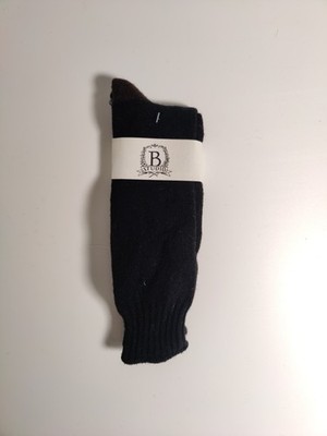 b studio -men's socks - black- Cashmere blend - Made in USA **N2**