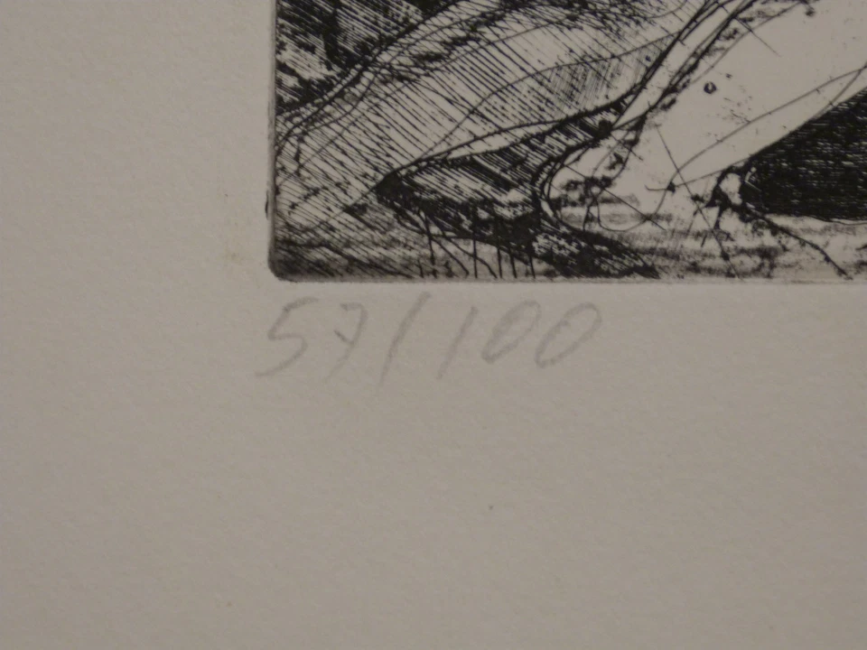 Heinz Stangl Erotische Radierung ex.57/100 Ungerahmt - Bild 4 von 4