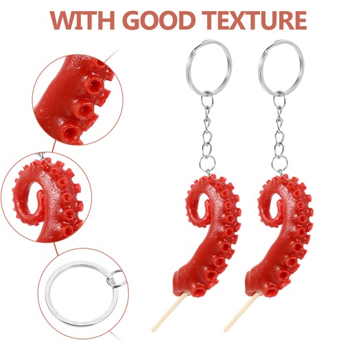 5 Pcs Miss Key Chain Hanging Ornament Food Model Decor Bag Ornaments Decoration - Picture 12 of 12