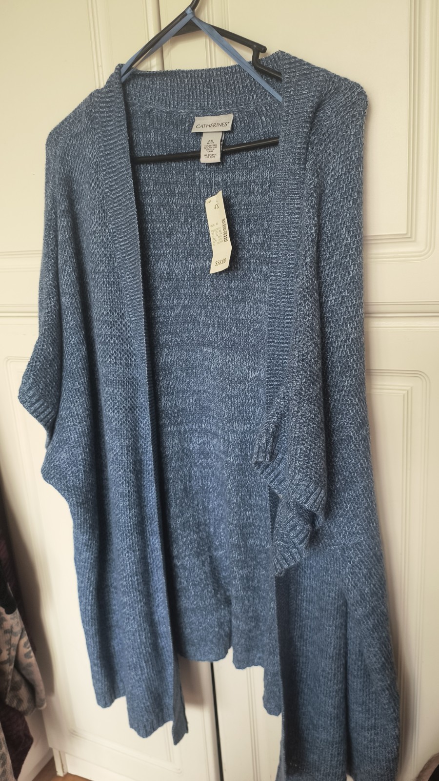 NWT $58 Catherines Women's Cardigan Sweater Size 4X Open Front Gorgeous (C3